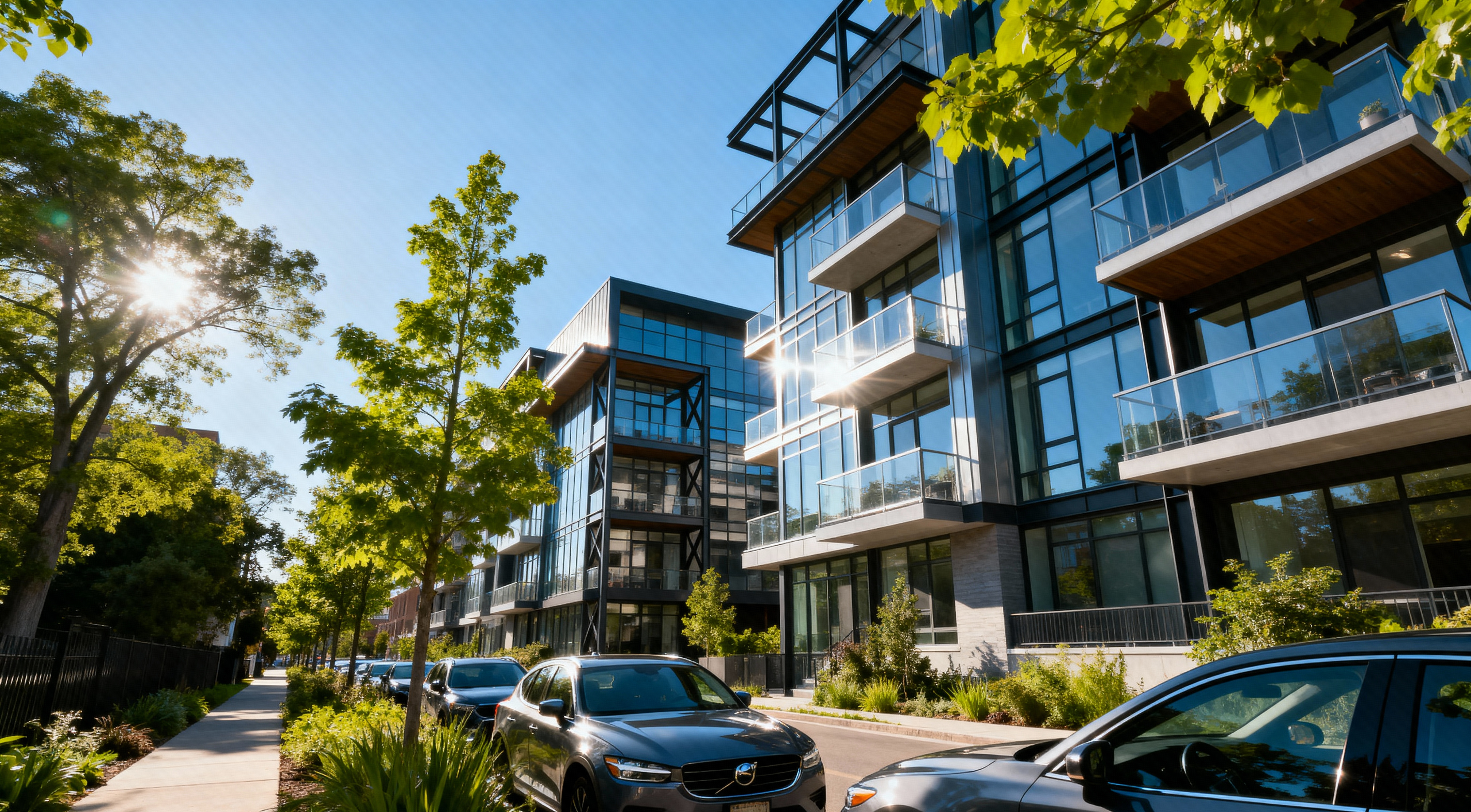 Edificio moderno - Render arquitectonico